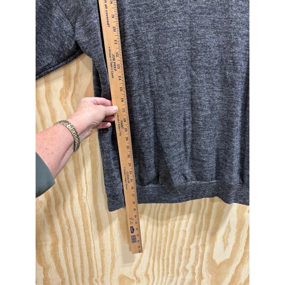 Torrid Super Soft Plush V-Neck 3/4 Sleeve Top Gray Sz 0 (12)Lightweight Stretch - Picture 4 of 10